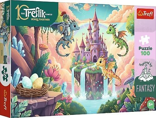 Puzzle 100 Rycerz Treflik i smoki TREFL, Trefl