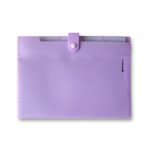 Teczka z przegródkami A4 PP-105 fioletowa, Penmate