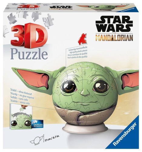 Puzzle 3D 72 Star Wars Grogu Kula, Ravensburger