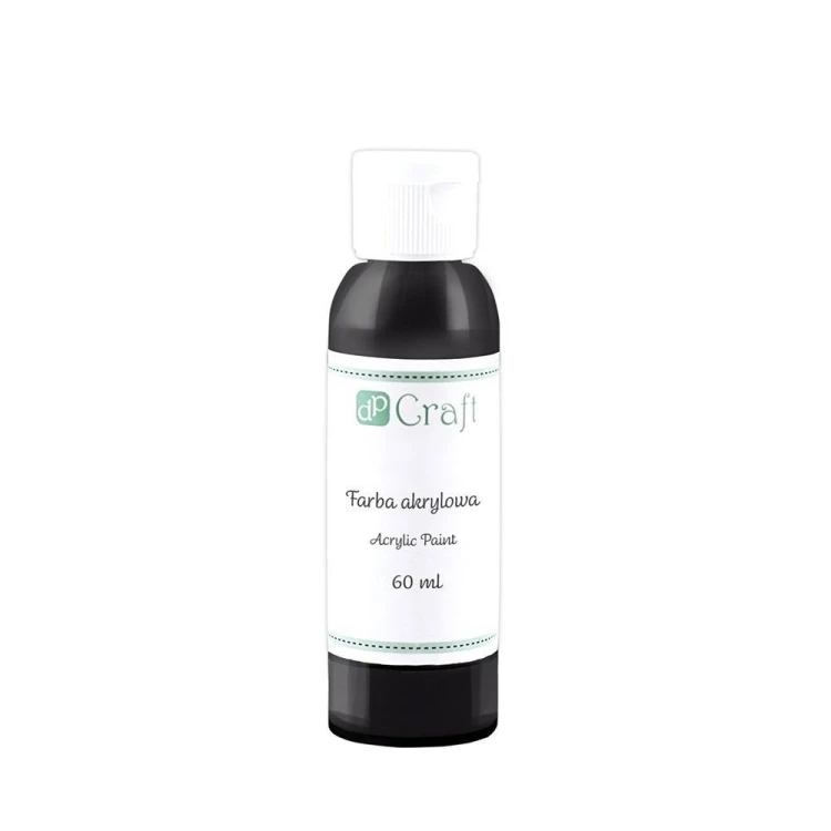 Farba akrylowa czarna 60ml, Dalprint