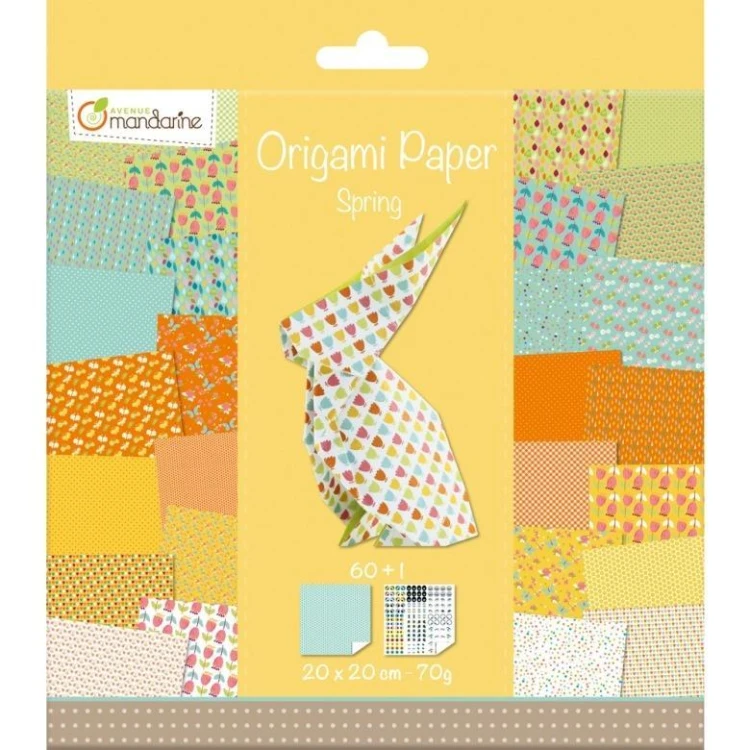 Papier Origami Wiosna 20x20cm 70g, Clairefontaine