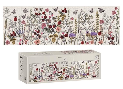 Puzzle panorama 1000 Flowers 1, INTERDRUK