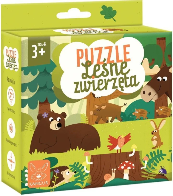 Puzzle Leśne Zwierzęta 3+, Kangur