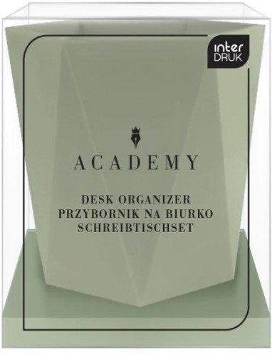 Przybornik na biurko Academy Zielony, INTERDRUK