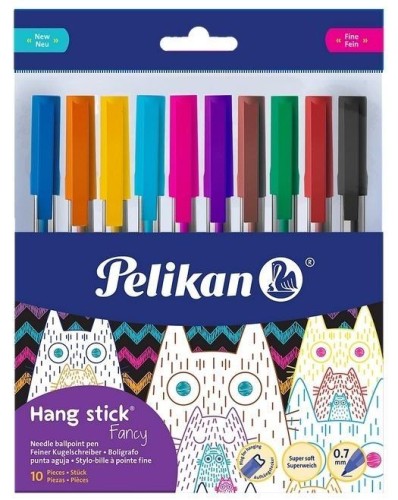 Długopis Hang Stick 0,7mm 10kol. PELIKAN, HERLITZ