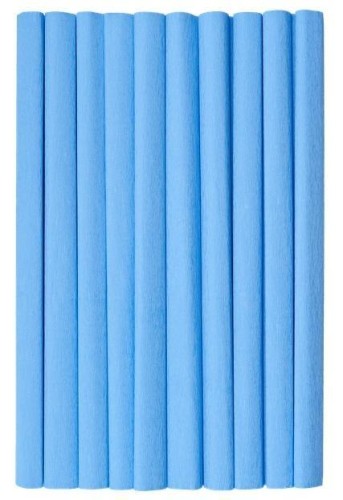 Bibuła marszczona błękitna 10szt 50x200cm HERLITZ