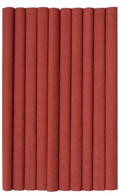 Bibuła marszczona czerwony ciemny 10szt 50x200cm
