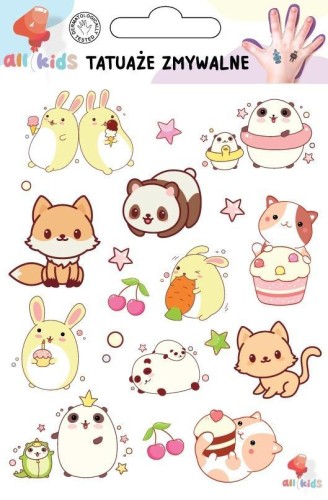 Tatuaże zmywalne dla dzieci Sweet kawaii cute