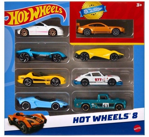 Hot Wheels Samochodziki 8-pak HPV78, Mattel