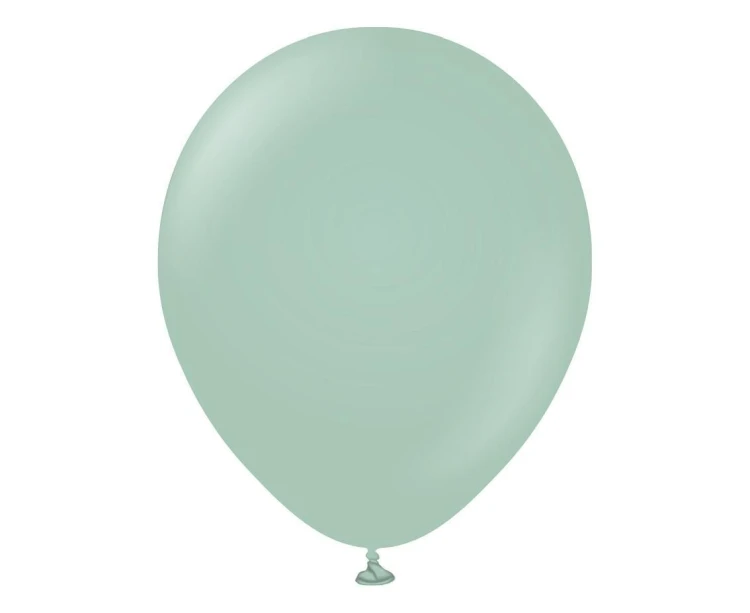 Balony retro zimowe zielone 30cm 100szt