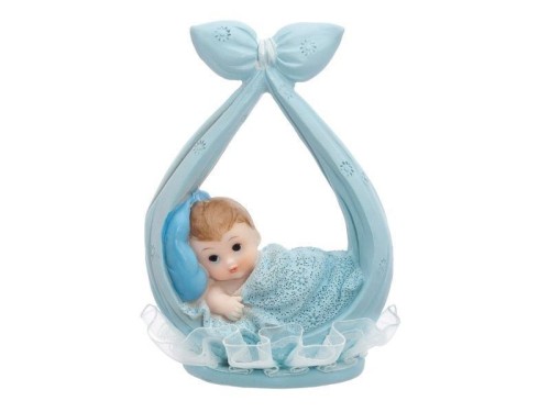 Figurka Chłopiec w chuście niebieski 11cm