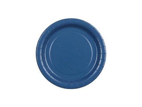 Talerzyki papierowe granatowe 18cm 6szt