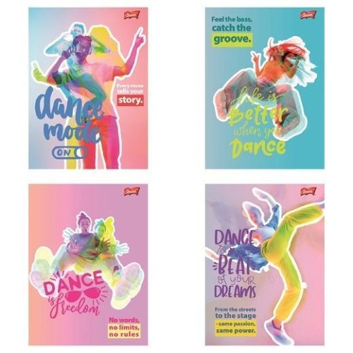 Zeszyt A5/60k linia Dance Mode (10szt), UNIPAP