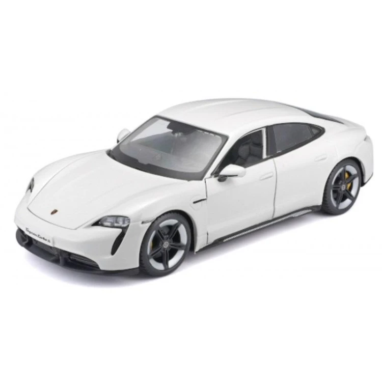 Porsche Taycan Turbo S White 1:24 BBURAGO, BBurago