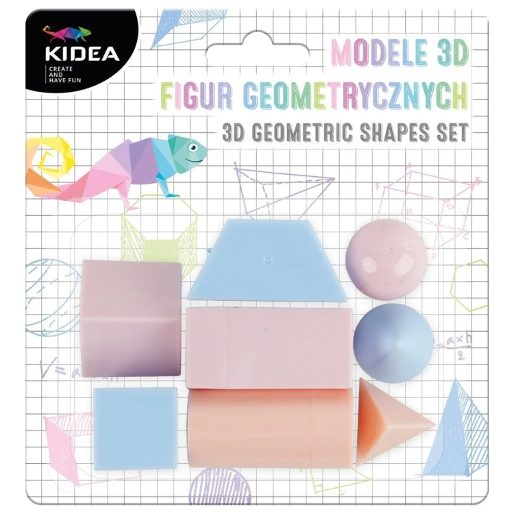 Modele 3D figur geometrycznych A KIDEA, DERFORM