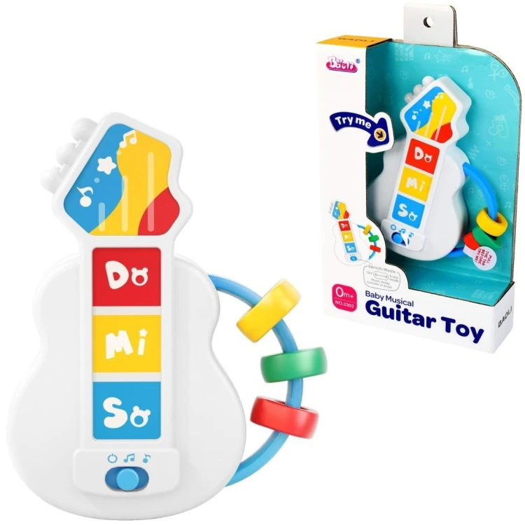 Gitara grzechotka muzyczna dla malucha, Trifox