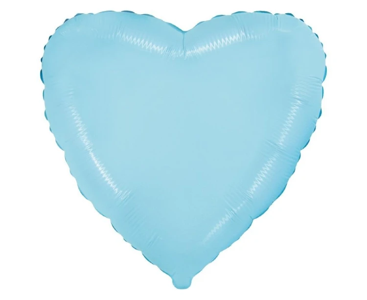 Balon foliowy Serce (niebieskie delikatne 45cm