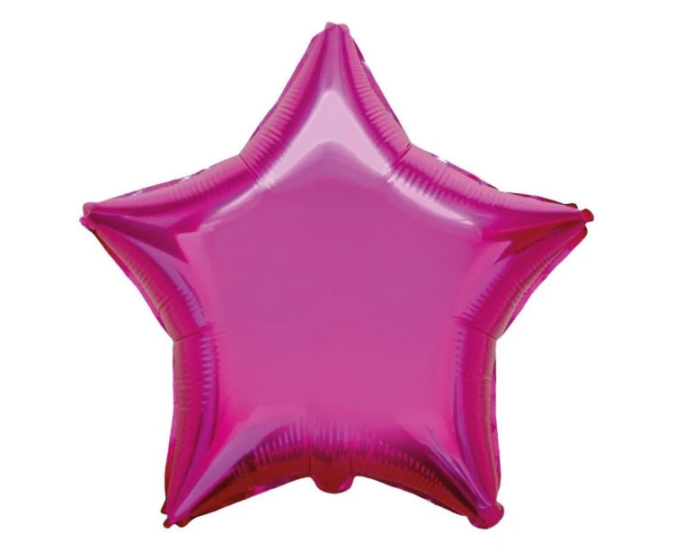 Balon foliowy Gwiazda ciemnoróżowy 45cm