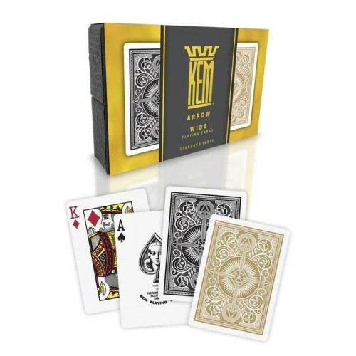 Karty Poker zestaw czarno-złote, Quint
