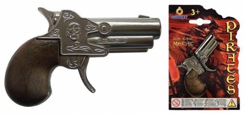 Mały metalowy pistolet pirata, Gonher