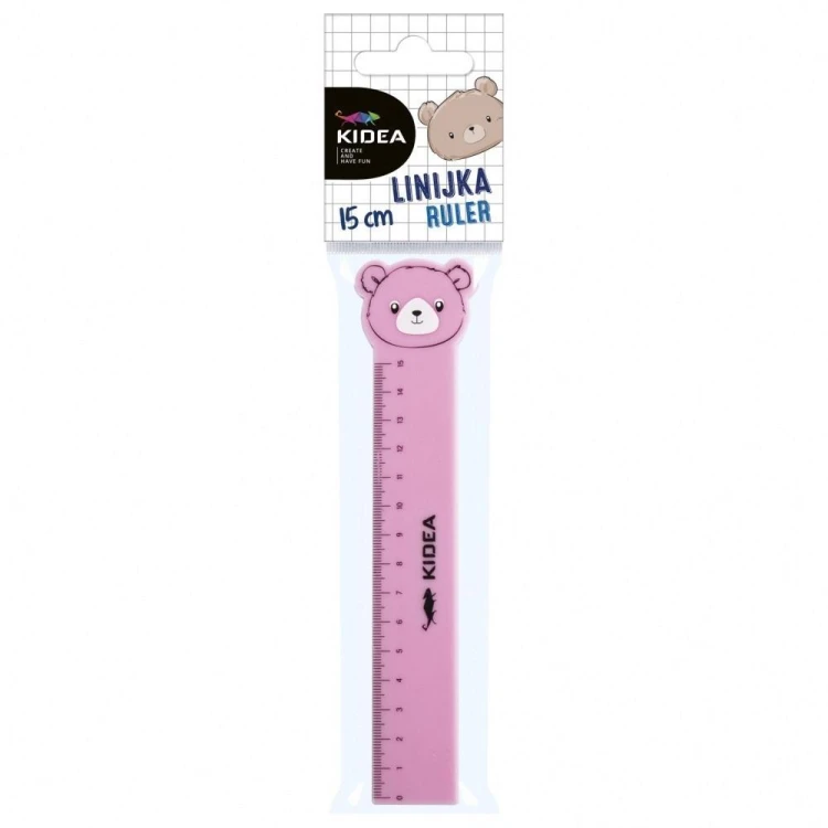Linijka z figurką 15cm KIDEA, DERFORM