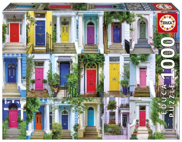 Puzzle 1000 Drzwi z Notting Hill Londyn Anglia