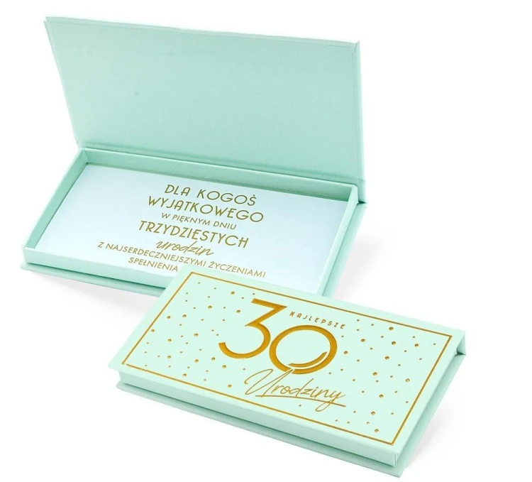 Pudełko ozdobne na banknoty Urodziny 30 Elite