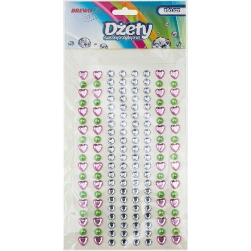 Dżety samoprzylepne 160szt, Brewis