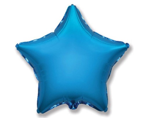 Balon foliowy Gwiazda niebieska 45cm