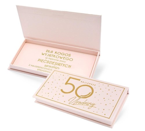 Pudełko ozdobne na banknoty Urodziny 50 Elite