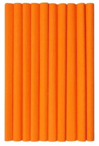 Bibuła marszczona pomarańcz. ciemny 10szt 50x200cm