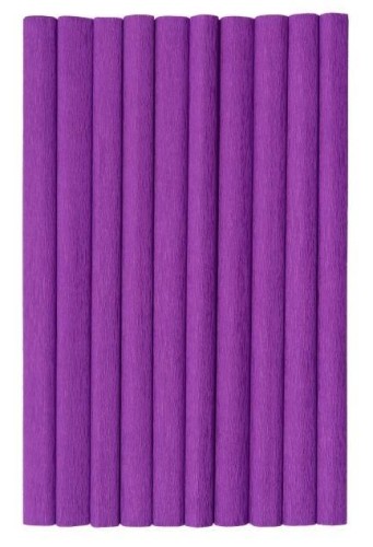 Bibuła marszczona purpurowa 10szt 50x200cm HERLITZ