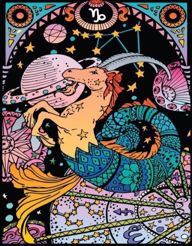 Kolorowanka welwetowa A4 Zodiak Koziorożec
