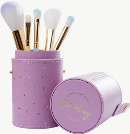 Zestaw 5 pędzli do makijażu w etui, Oh Flossy!