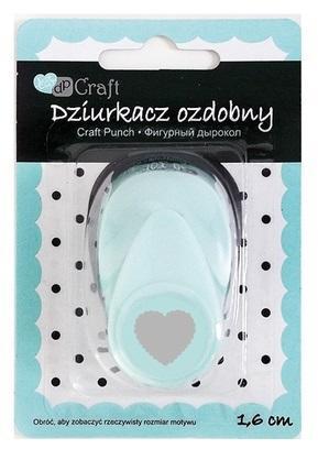 Dziurkacz ozdobny 1,6cm serce falbanka, Dalprint