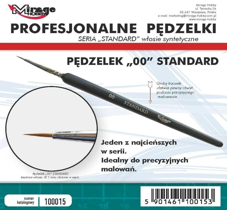 Pędzelek standard 00, Mirage Hobby