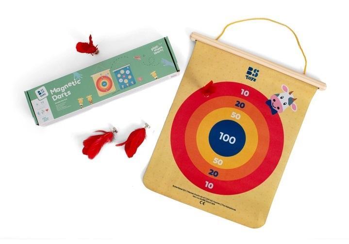 Magnetyczne rzutki z piórkowymi lotkami, BS Toys