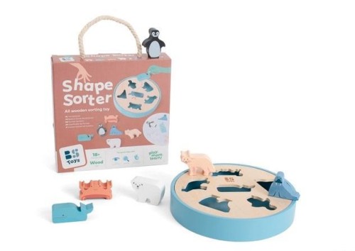 Drewniany sorter Zwierzęta Arktyki, BS Toys