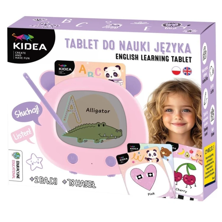Tablet do nauki języka angielskiego KIDEA, DERFORM