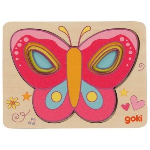 Puzzle warstwowe Motyl, Goki