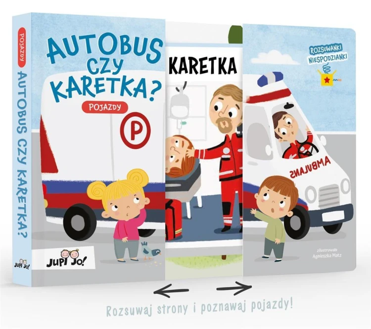 Rozsuwanki-niespodzianki. Autobus czy karetka?