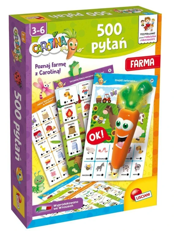 Carotina - 500 pytań Farma, Lisciani