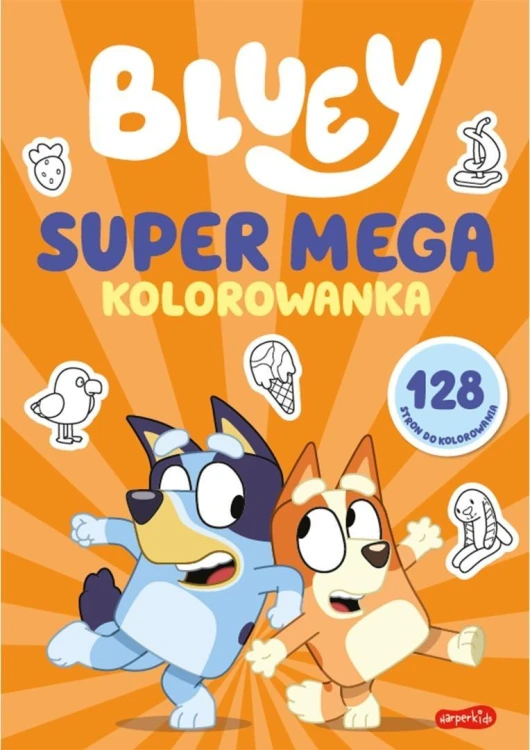 Bluey. Super mega kolorowanka, praca zbiorowa