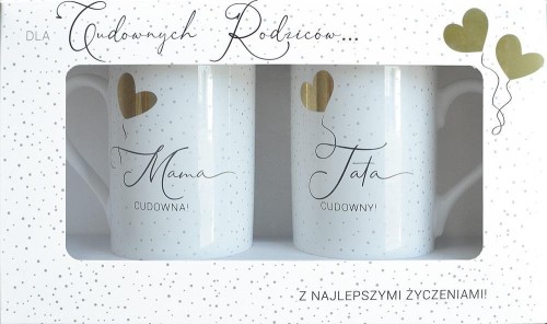Kubek komplet Mama/Tata, Kukartka