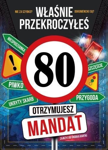 Karnet Urodziny 80