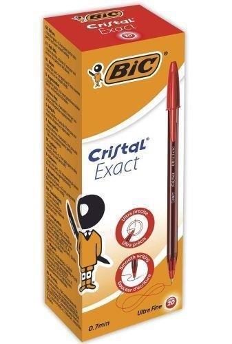 Długopis Cristal Exact czerwony (20szt), BIC