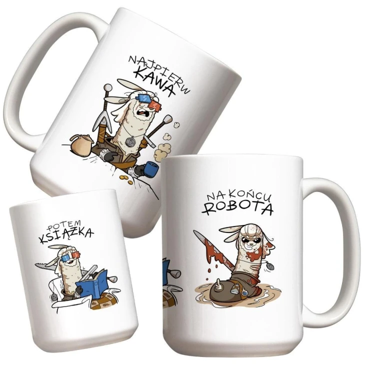 Kubek - Kawa, książka, robota 440ml, Molom