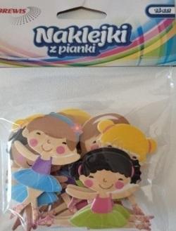 Naklejki z pianki taniec 16szt, Brewis