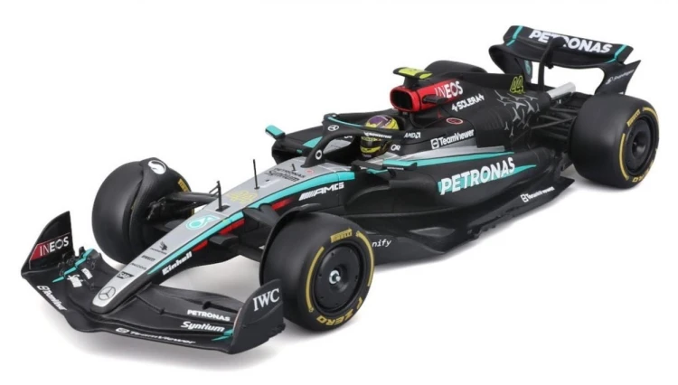 Formula With Helmet & Plastic Stand Mercedes-Amg