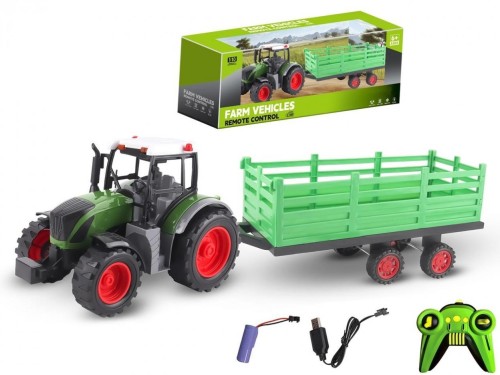Traktor z przyczepą R/C 1:10 50x16x14,5cm UBS